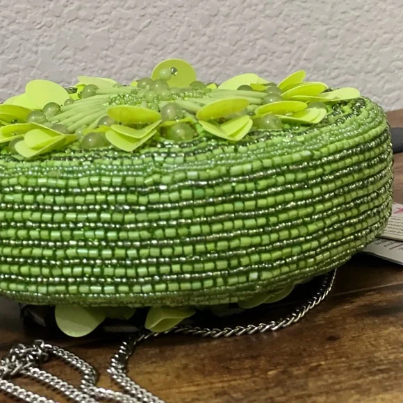 Lime Time! Viral Beaded Lime Round Crossbody - Picture 8 of 10